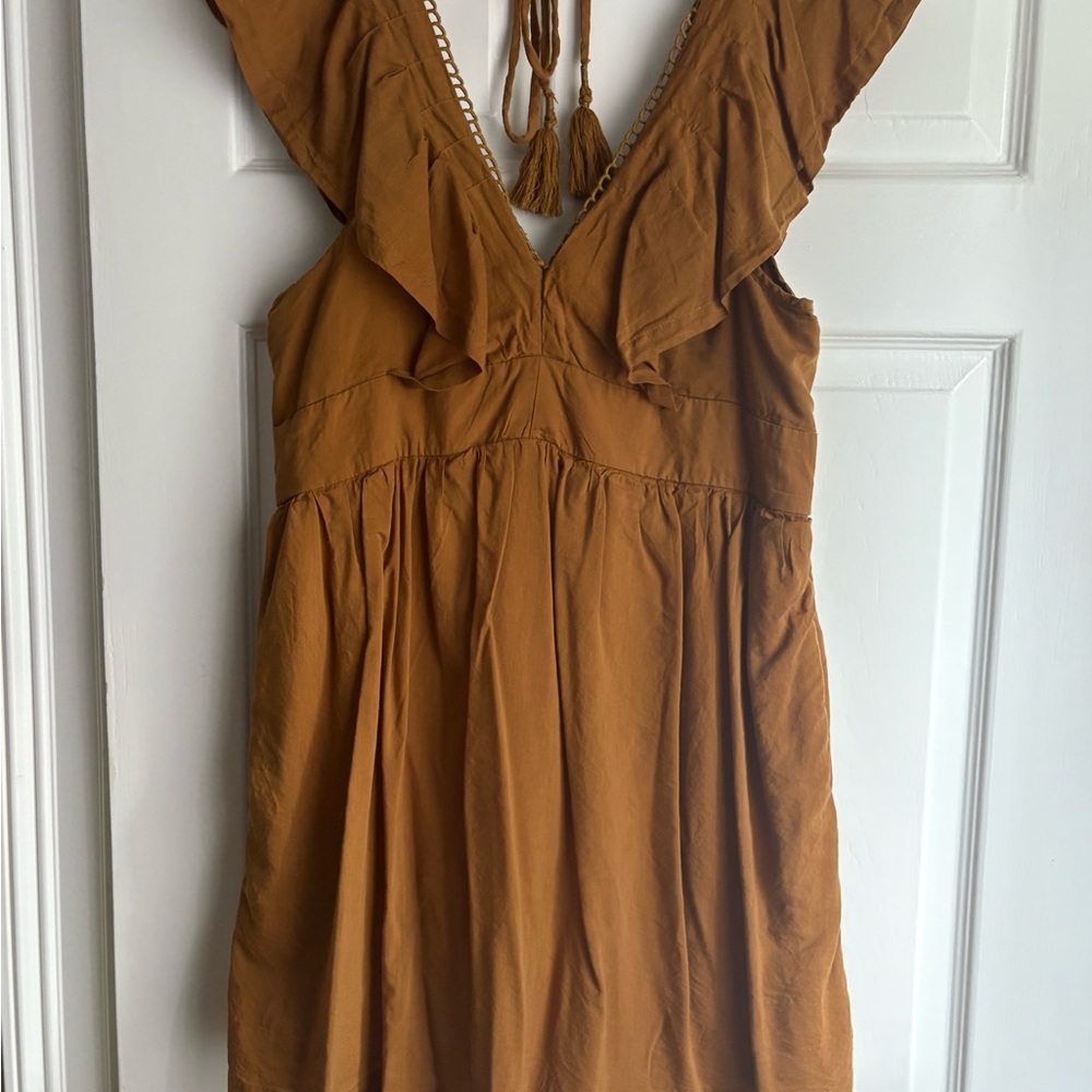 Anthropologie Terracotta Dress